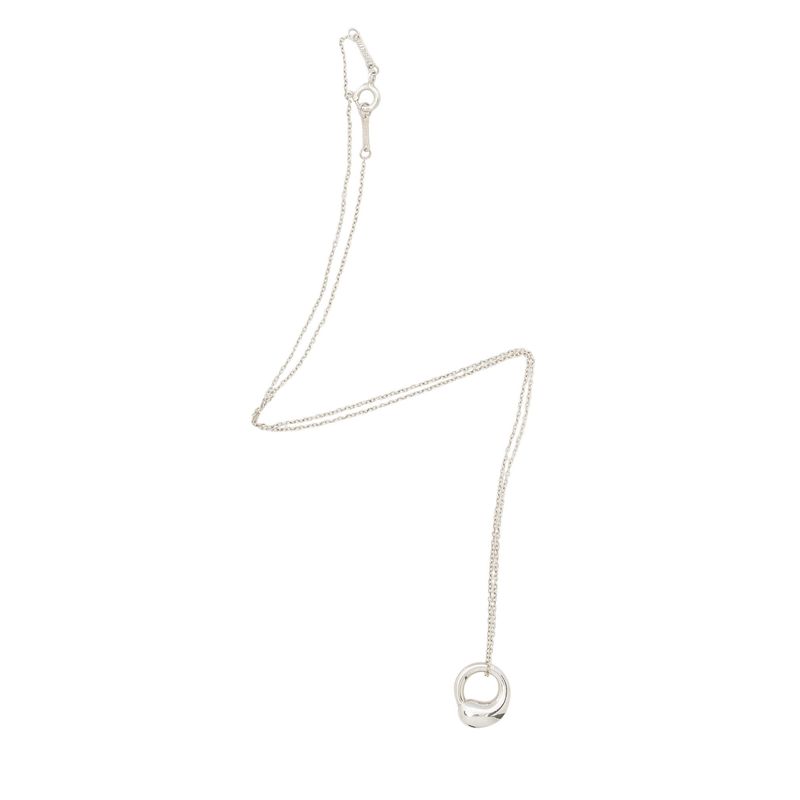 Tiffany & Co. Elsa Peretti Sterling Silver Eternal Circle Necklace